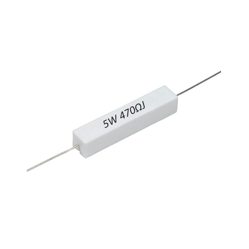 R470E-5W Resistencia de Alambre 470 ohms 5W 813-561