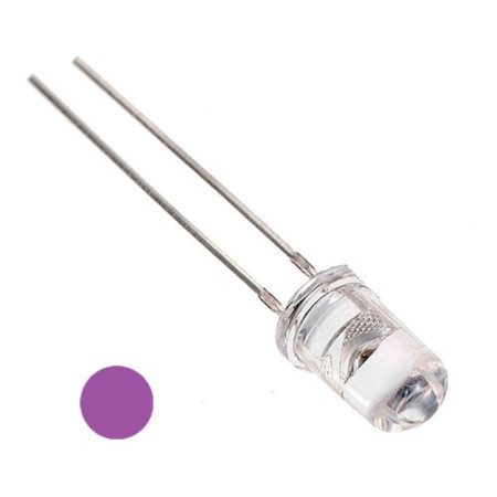 LD5-MOR-ULT Morado Ultrabrillante Transparente 5mm