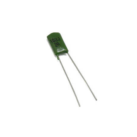 CP-.001-100V Capacitor de Poliester .001uF 100V -102-