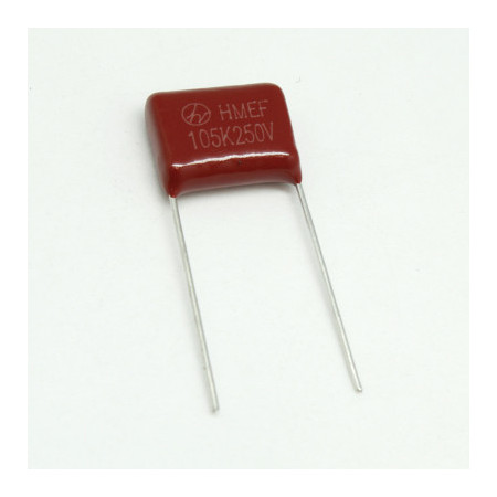 CP-1-250V Capacitor de Poliéster 1uF 250V -105-