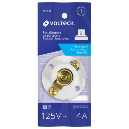 Socket de Porcelana para Foco Candil E12