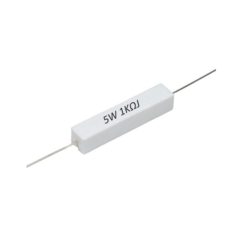 R1K-5W Resistencia de Alambre 1K ohms 5W 813-569