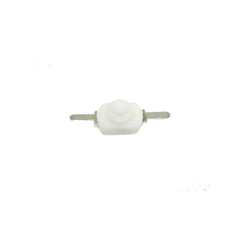 835-420 Mini Switch con Boton Push ON OFF Blanco de 2 Pines