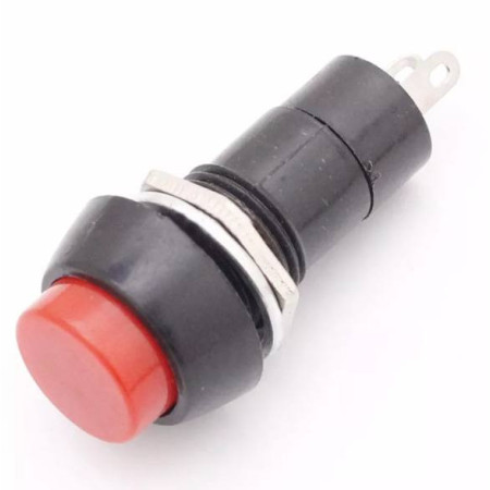 835-215 Interruptor Tipo Push Rojo Grande Normalmente Abierto