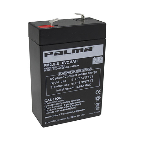 660-1008 Bateria Recargable Sellada de Acido Plomo 6V 2.8A PM2.8-6