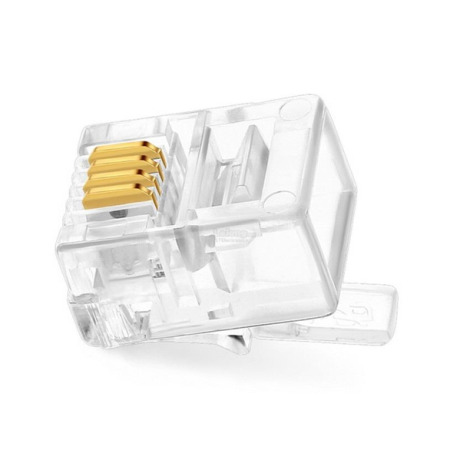 PLUG-RJ11 Plug Modular RJ11 de 4 Contactos (Roseta) 863-630 300-064