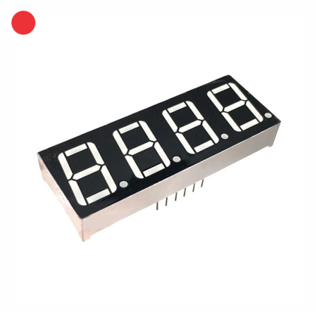 D7CC-4-RO Display 7 Segmentos 4 Digitos Catodo Comun Rojo