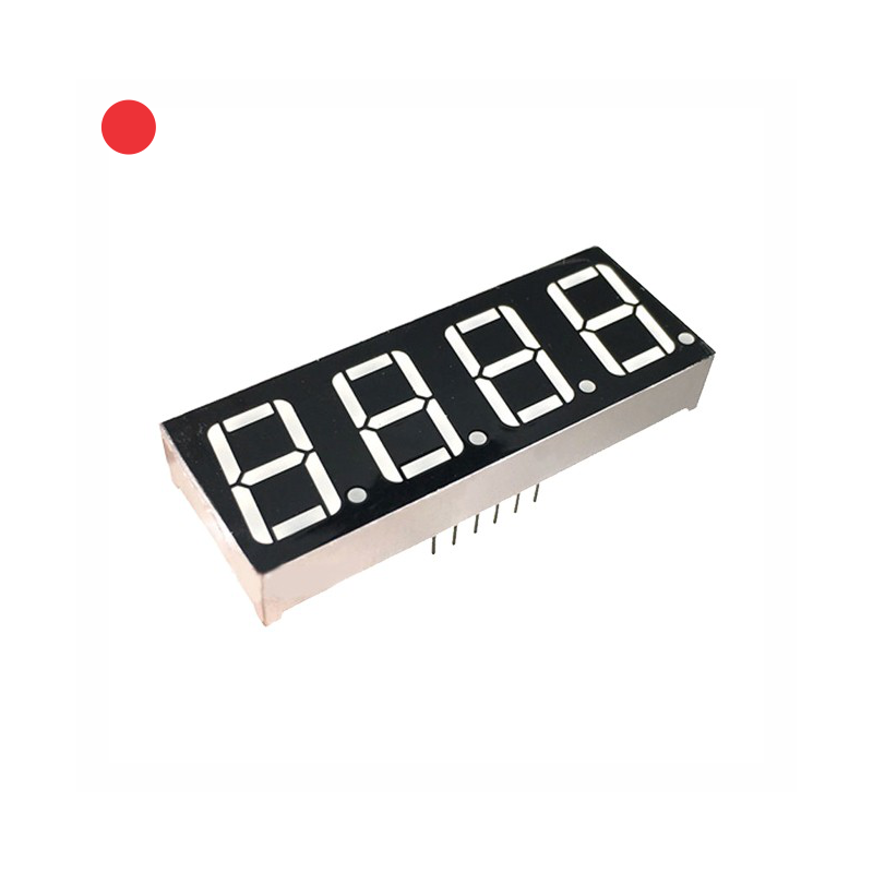 D7CC-4-RO Display 7 Segmentos 4 Digitos Catodo Comun Rojo