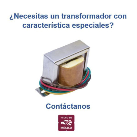 TF9V500MA-T Transformador 110-127VAC, Salida 9V 500mA 0.5A con Derivación Central TAP