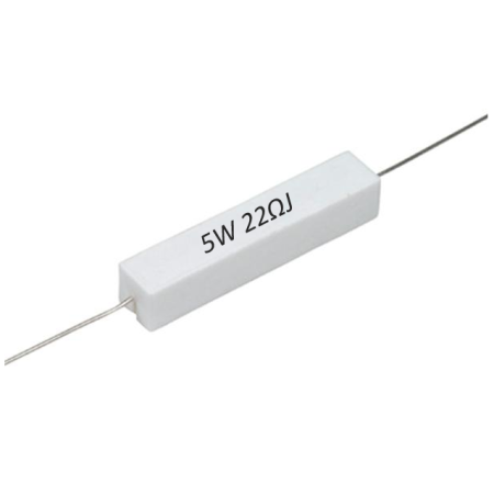 R22E-5W Resistencia de Alambre 22 ohms 5W 813-515