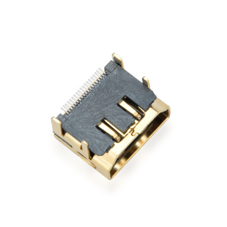 700-1086 Conector Jack HDMI para Soldar en PCB SMD
