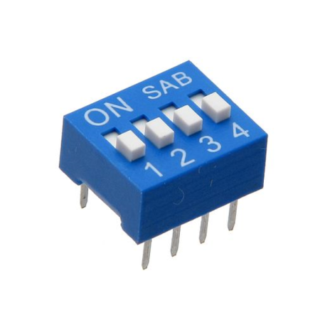 DIP-SW-4 Switch de 4 Canales Individuales