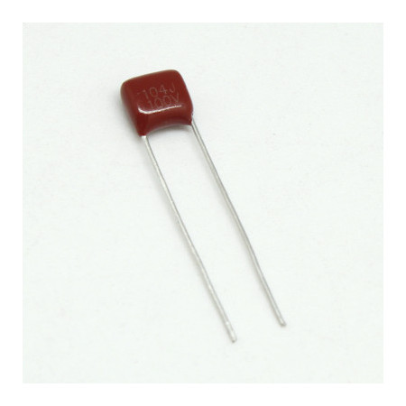 CP-.1-100V Capacitor de Poliester 0.1uF 100nF 100V -104-
