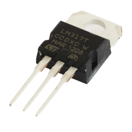 LM317T Regulador de Voltaje Lineal Positivo Ajustable 1.2 a 37V 1.5A TO-220-3