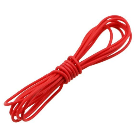 CAB22-EST-ROJ VIAKON Cable Estañado 22AWG Automotriz