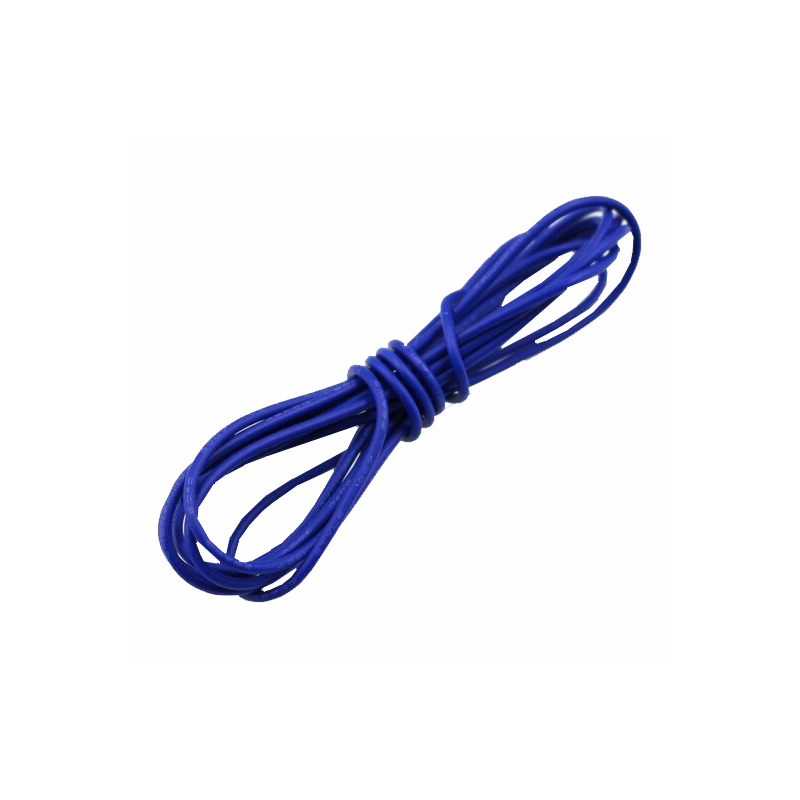 ALA24-AZL Alambre Calibre 24 para Proto Color Azul Por Metro (690-822)