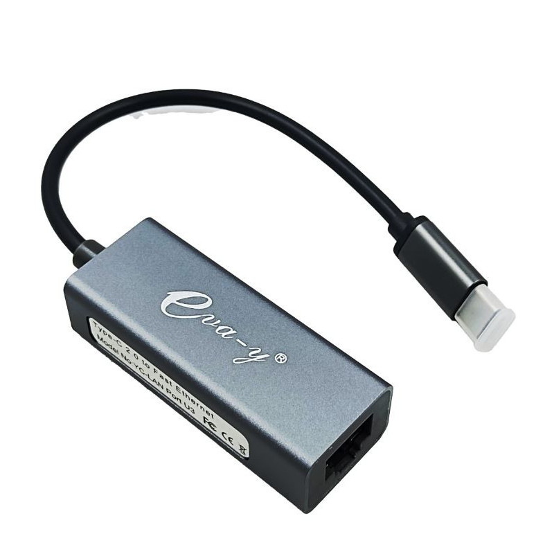 130-1004 Adaptador USB 2.0 Tipo C a Puerto de Red LAN Ethernet Internet RJ45