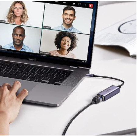 130-1004 Adaptador USB 2.0 Tipo C a Puerto de Red LAN Ethernet Internet RJ45