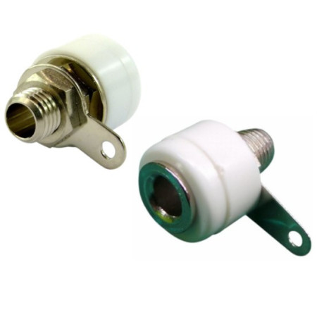 705-422 Jack Banana Hembra Chico Color Blanco 4mm