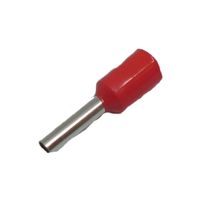 870-046 Terminal Tipo Ferrule Cilindrica Aislada Color Rojo 16 AWG