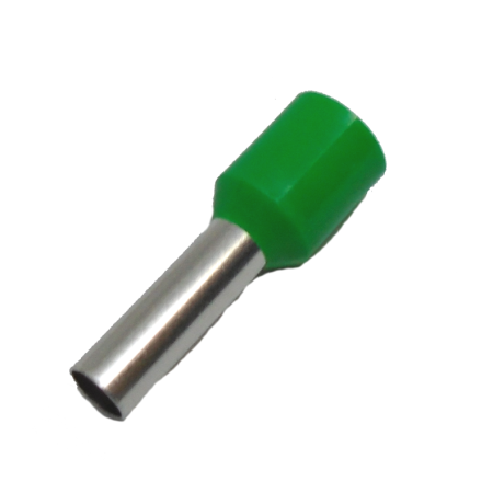 870-058 Terminal Tipo Ferrule Cilindrica Aislada Color Verde  3 AWG