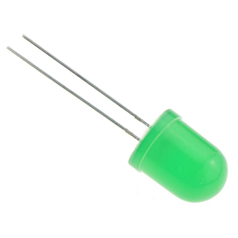 LD10-VER-D Led 10mm Verde Difuso