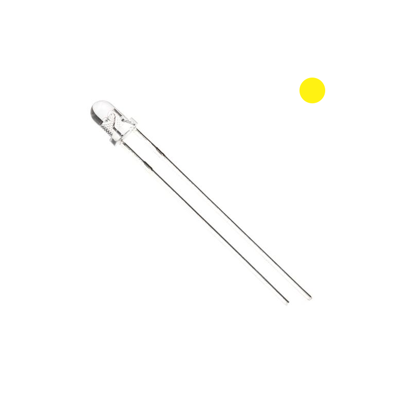 LD3-AMA-ULT LED 3mm Amarillo Ultrabrillante