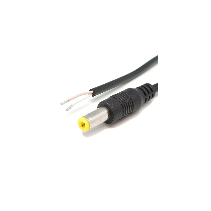 DC5.1-PLUG Conector Plug 5.1mm con Cable de 20 cm