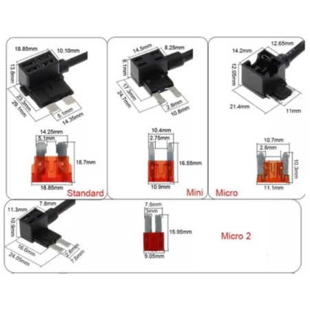255-943 Adaptador Automotriz para Porta Fusible de Clavija con Derivación
