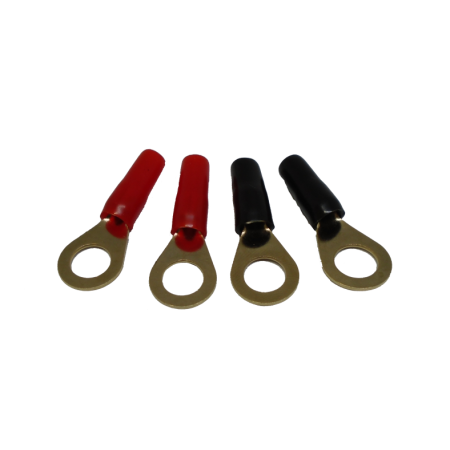 520-924 Kit de 4 Terminales con Aislante Tipo de Ojillo para Cables Calibre 10AWG