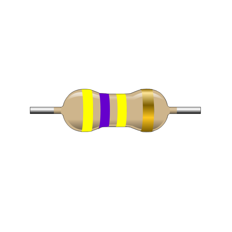 R470K-1-2 Resistencia de Carbón 470K ohms 1/2 Watt