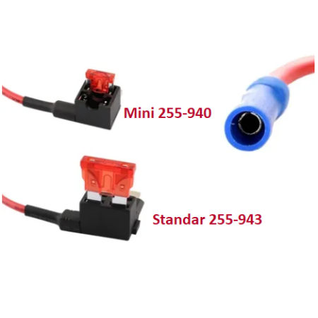 255-940 Adaptador Automotriz para Porta Fusible de Clavija Mini con Derivación