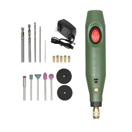 XS-155 Kit de Mini Taladro Esmerilador 12000 a 13000 RPM Con Accesorios y Eliminador