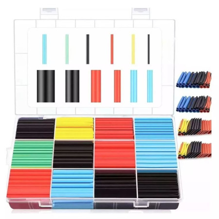 XS-530 Kit de Thermofit con 800 Piezas de Colores y Estuche Organizador