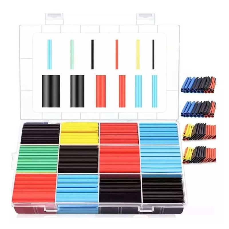 XS-530 Kit de Thermofit con 800 Piezas de Colores y Estuche Organizador