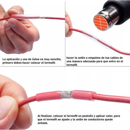 XS-530 Kit de Thermofit con 800 Piezas de Colores y Estuche Organizador