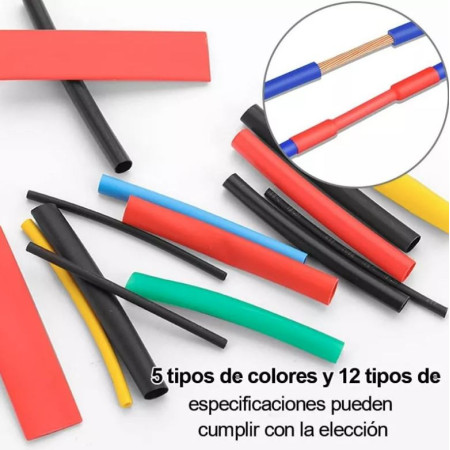 XS-530 Kit de Thermofit con 800 Piezas de Colores y Estuche Organizador