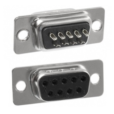 500-109 Conector DB9 DB-9 Hembra para Soldar