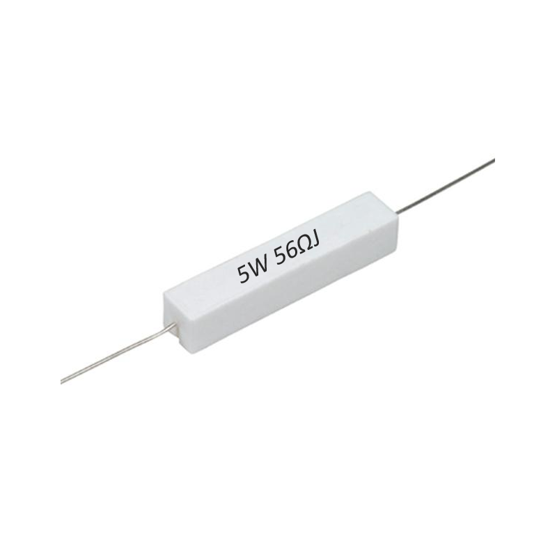 R56E-5W Resistencia de Alambre 56 ohms 5W 813-530
