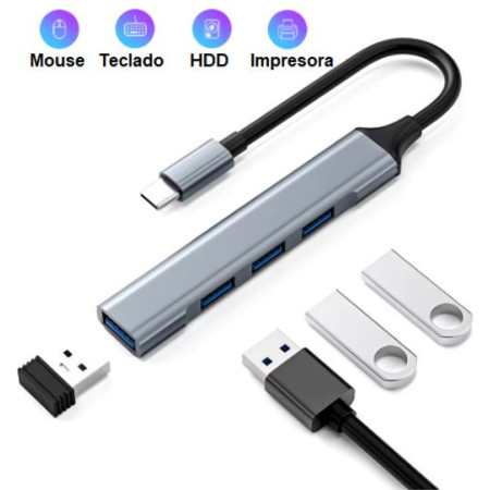 700-080 Adaptador HUB USB Multipuerto, Plug Tipo A 3.0