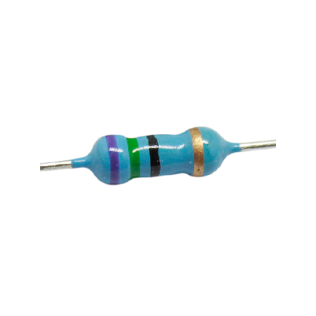 R75E-1-2 Resistencia de Carbón 75 ohms 1/2 Watt