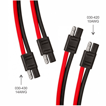 030-420 Conectores para Radio de C.B de 30cm 10AWG