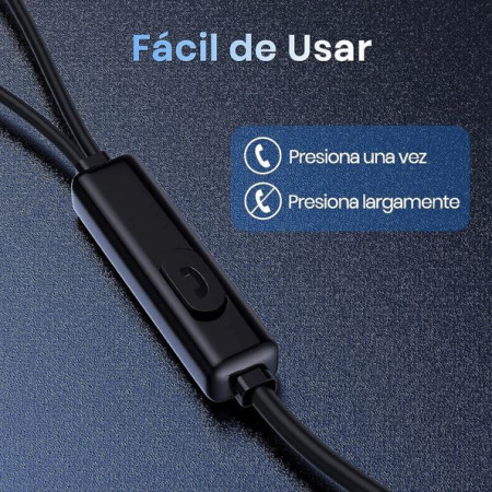 700-2004 Audífonos Alámbricos Tipo C AUT124 Color Blanco