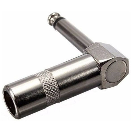 705-916 Plug 6.3mm Mono Baquelita en L Metálico