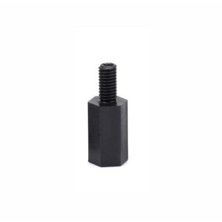 SEP-PLA-10 Separador Hexagonal Macho Hembra M3 10mm de Nylon Plástico Sin Tornillo