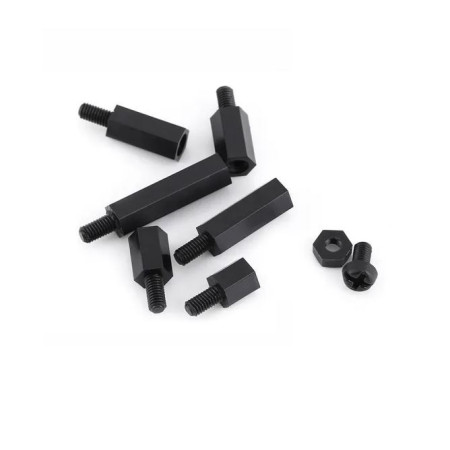 SEP-PLA-20 Separador Hexagonal Macho Hembra M3 20mm de Nylon Plástico Sin Tornillo