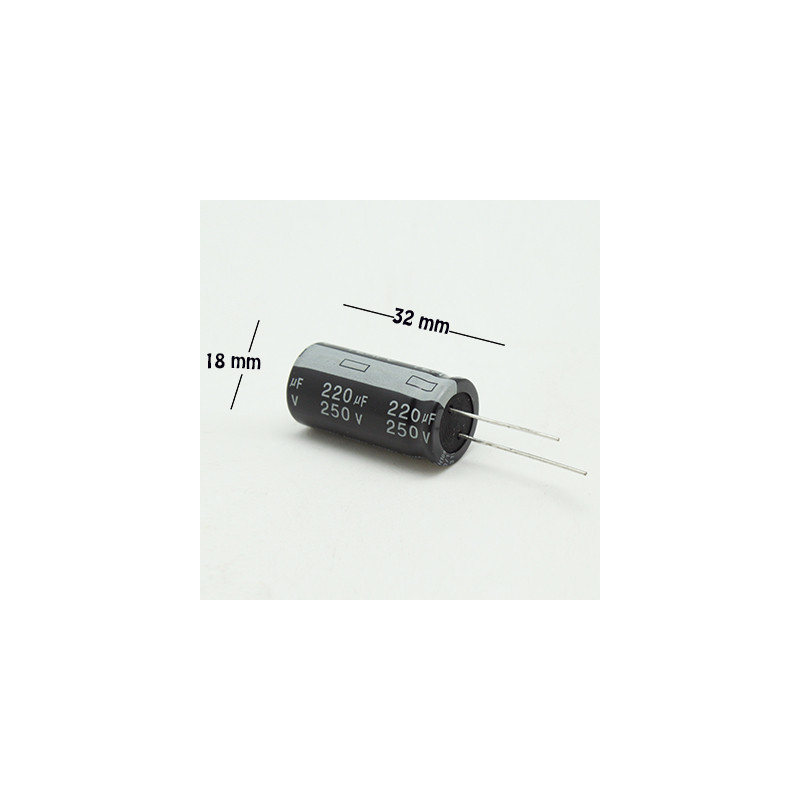 CE-220-250V Capacitor Electrolítico 220uF 250V 105C