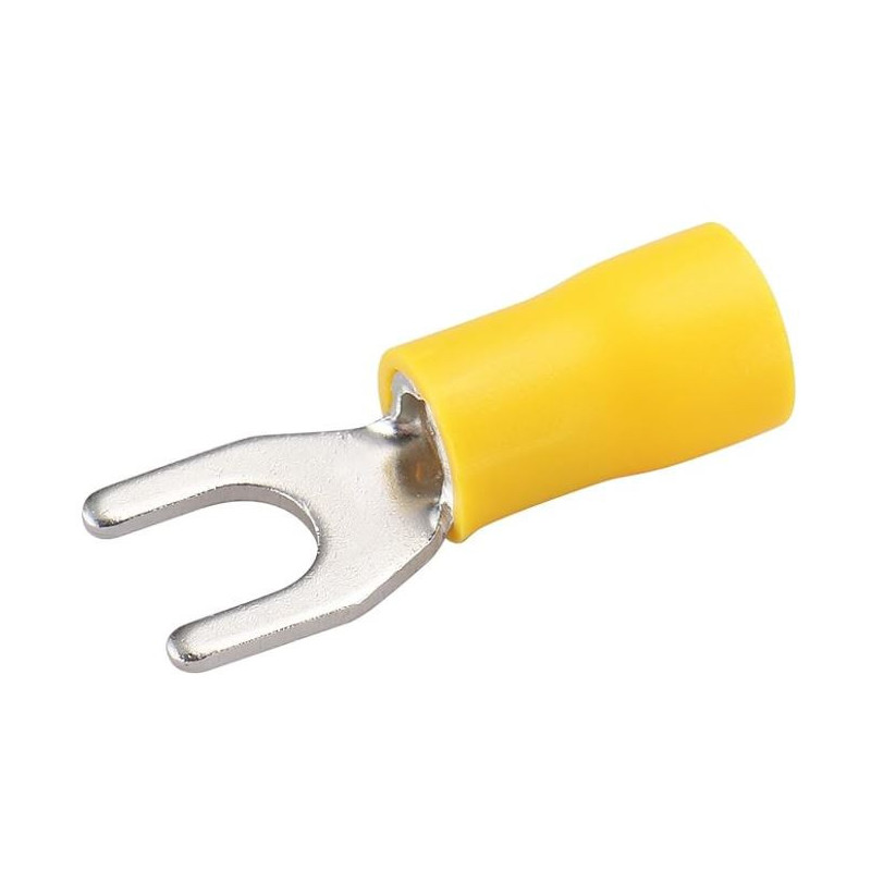 TU-867 Terminal Tipo  U  3/16" Forro Amarillo Calibre 10-12