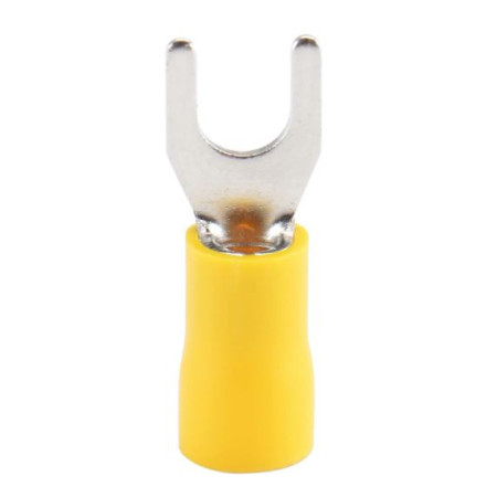 TU-867 Terminal Tipo  U  3/16" Forro Amarillo Calibre 10-12