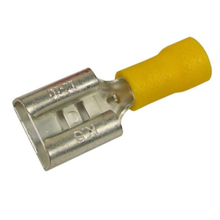 520-824 Terminal Hembra de Latón Tipo Faston Medida 7/16" 10-12 AWG